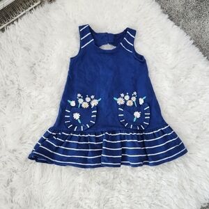 Nula Bug Girl's Dress. Size 2T. Navy. New without tags.